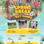 Blue Playful Spring Break Camp Promotion Instagram Post